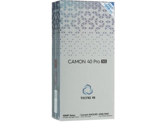 Смартфон Tecno Camon 40 Pro 5G 8/256Gb White